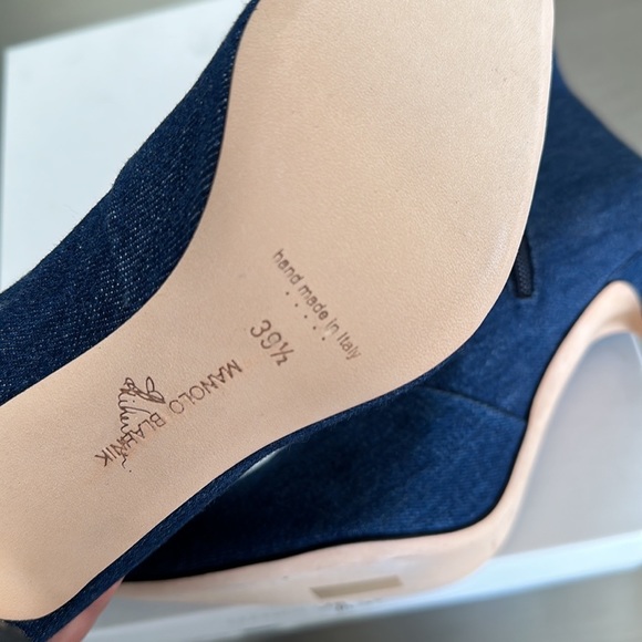 Manolo Blahnik | Shoes | Manolo Blahnik X Rihanna Denim Bootiesankle ...